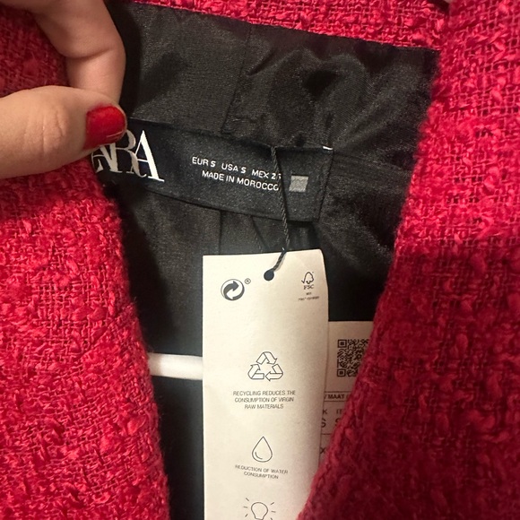 Zara Fuchsia Double-Breasted Blazer - Picture 6 of 6